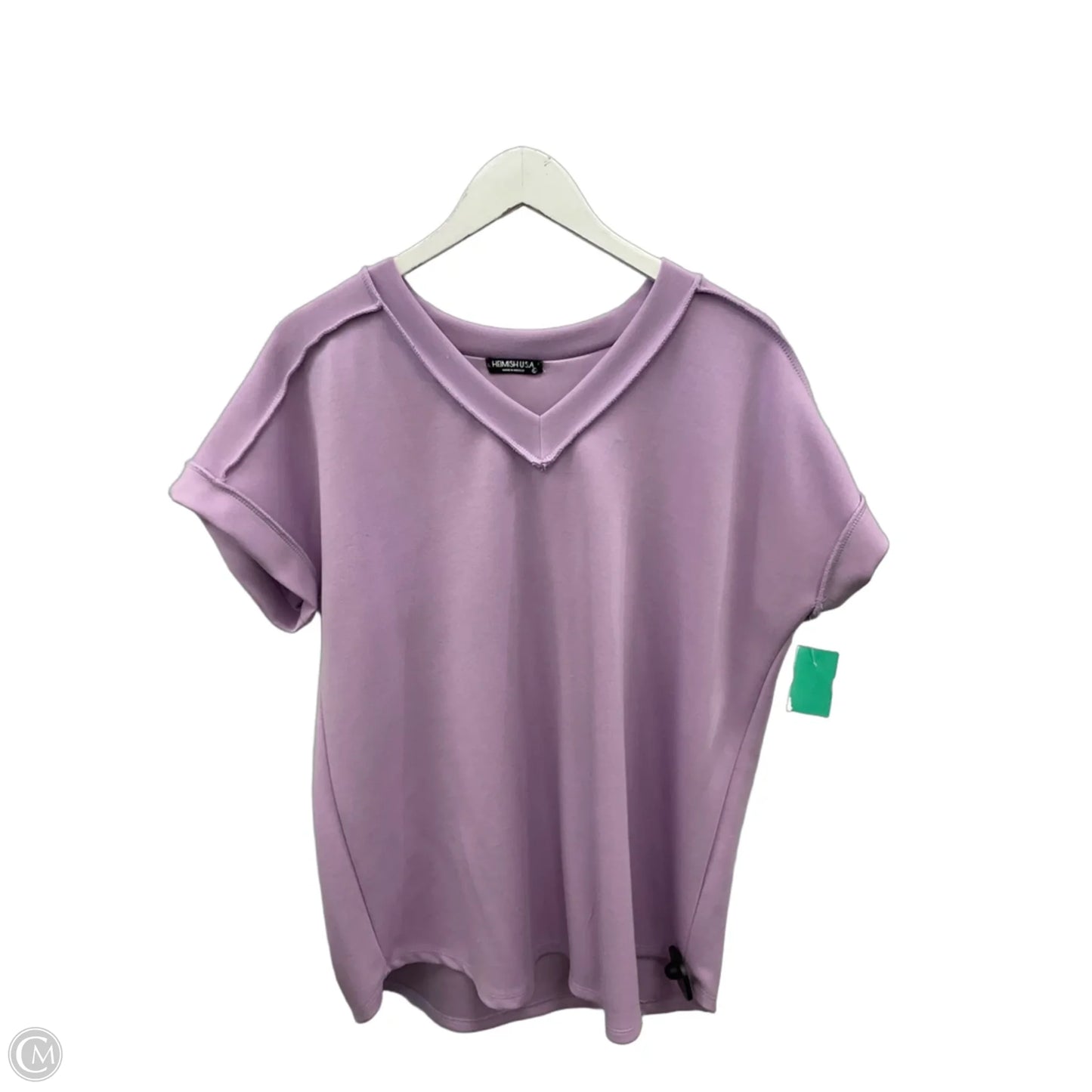 Top Short Sleeve By Heimish Usa In Purple, Size: L