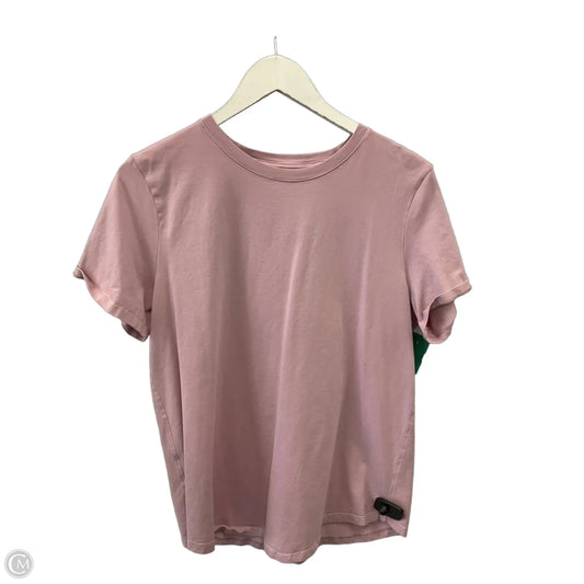 Athletic Top Short Sleeve By Lululemon In Purple, Size: L