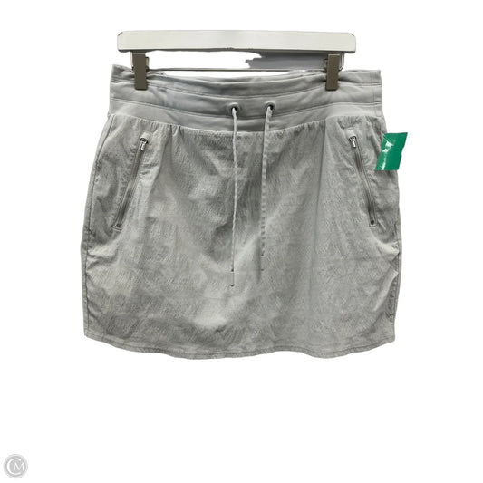 Athletic Skort By Athleta In Grey, Size: L