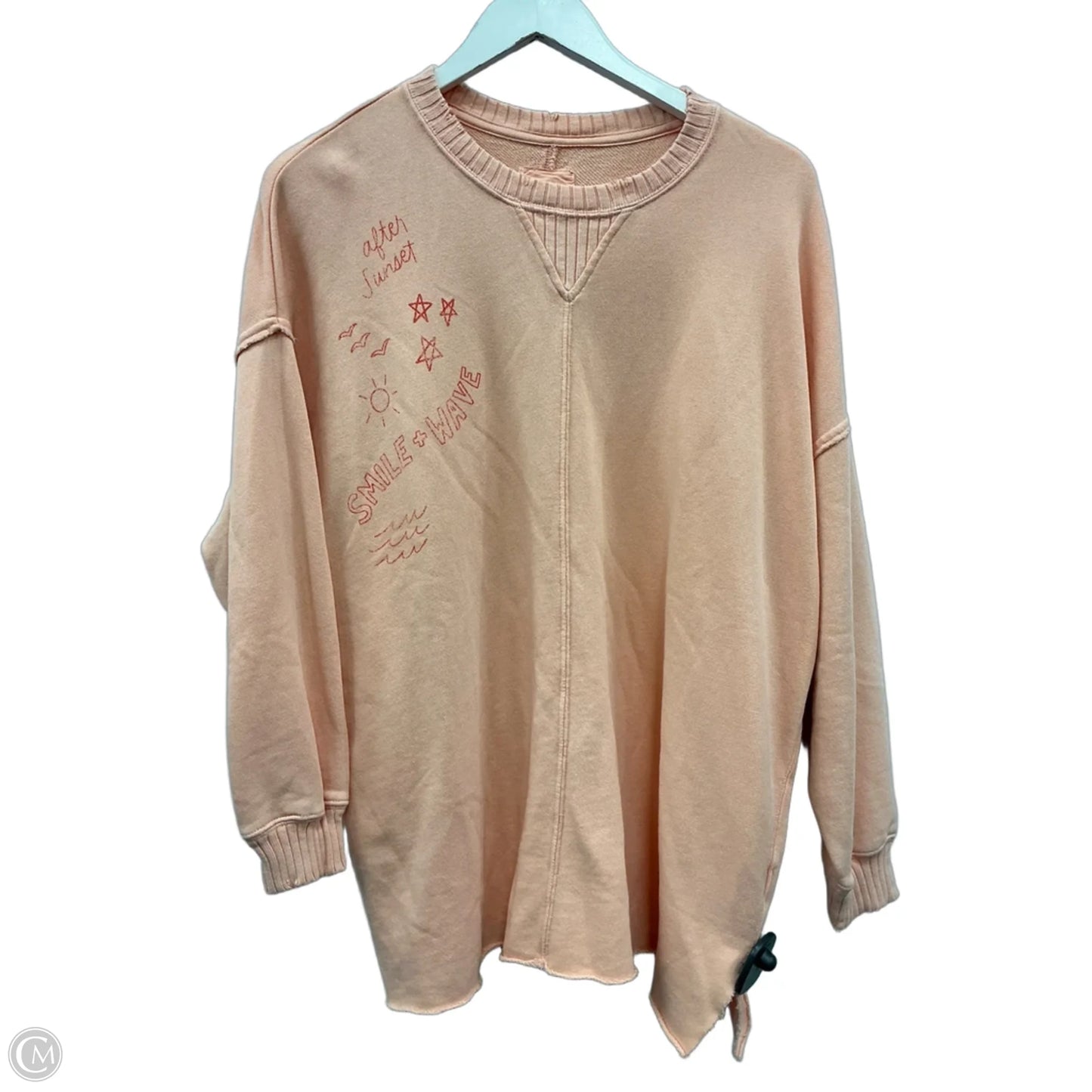 Sweatshirt Crewneck By Aerie In Peach, Size: Xs