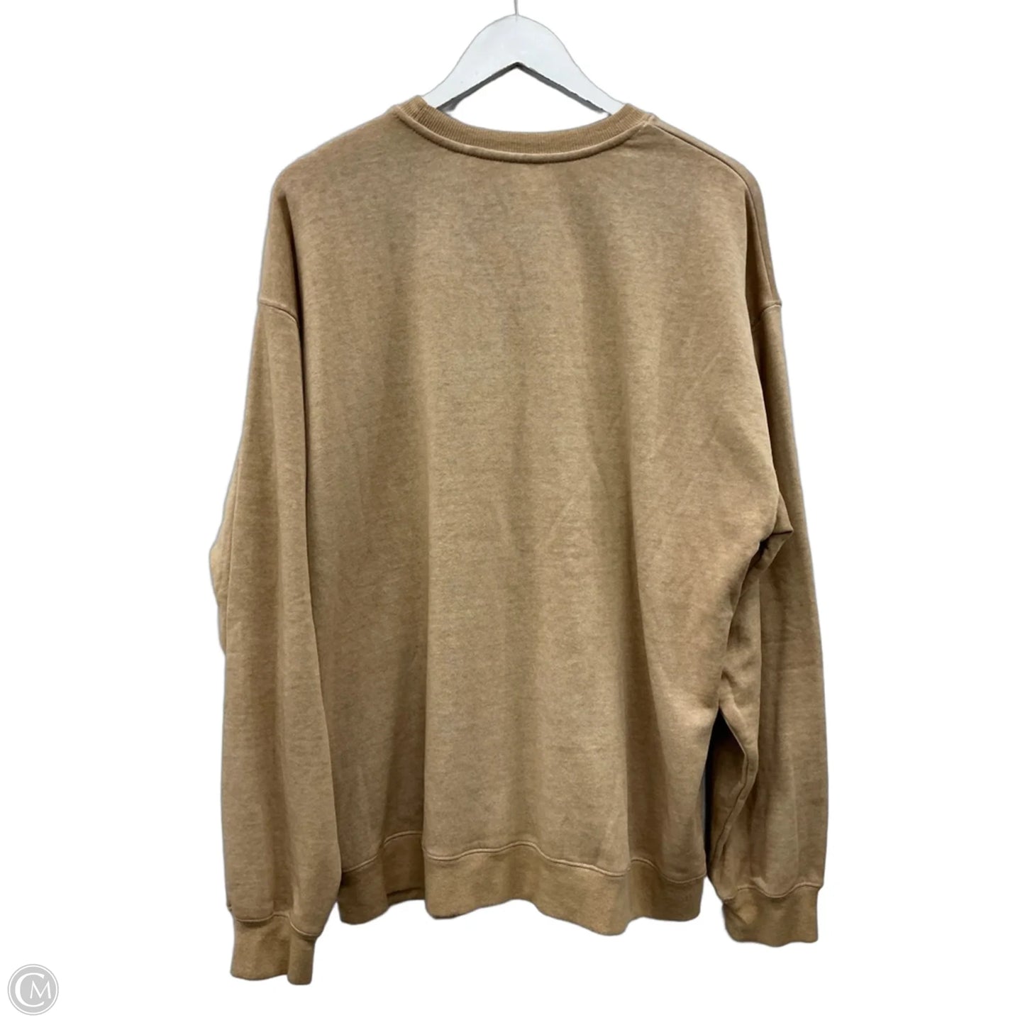 Sweatshirt Crewneck By Clothes Mentor In Tan, Size: L