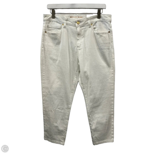 Jeans Cropped By Michael By Michael Kors In White, Size: 12