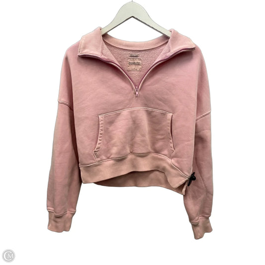 Sweatshirt Collar By Abercrombie And Fitch In Pink, Size: S