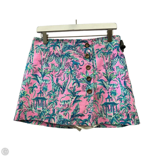 Skort By Lilly Pulitzer In Green & Pink, Size: 4