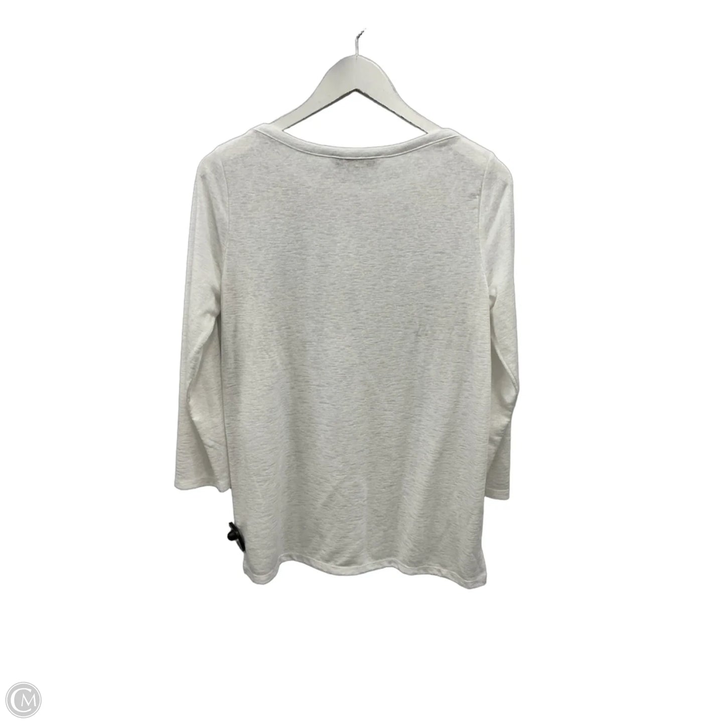 Top Long Sleeve By Loft In White, Size: M