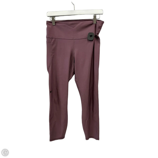 Athletic Leggings By Under Armour In Purple, Size: L