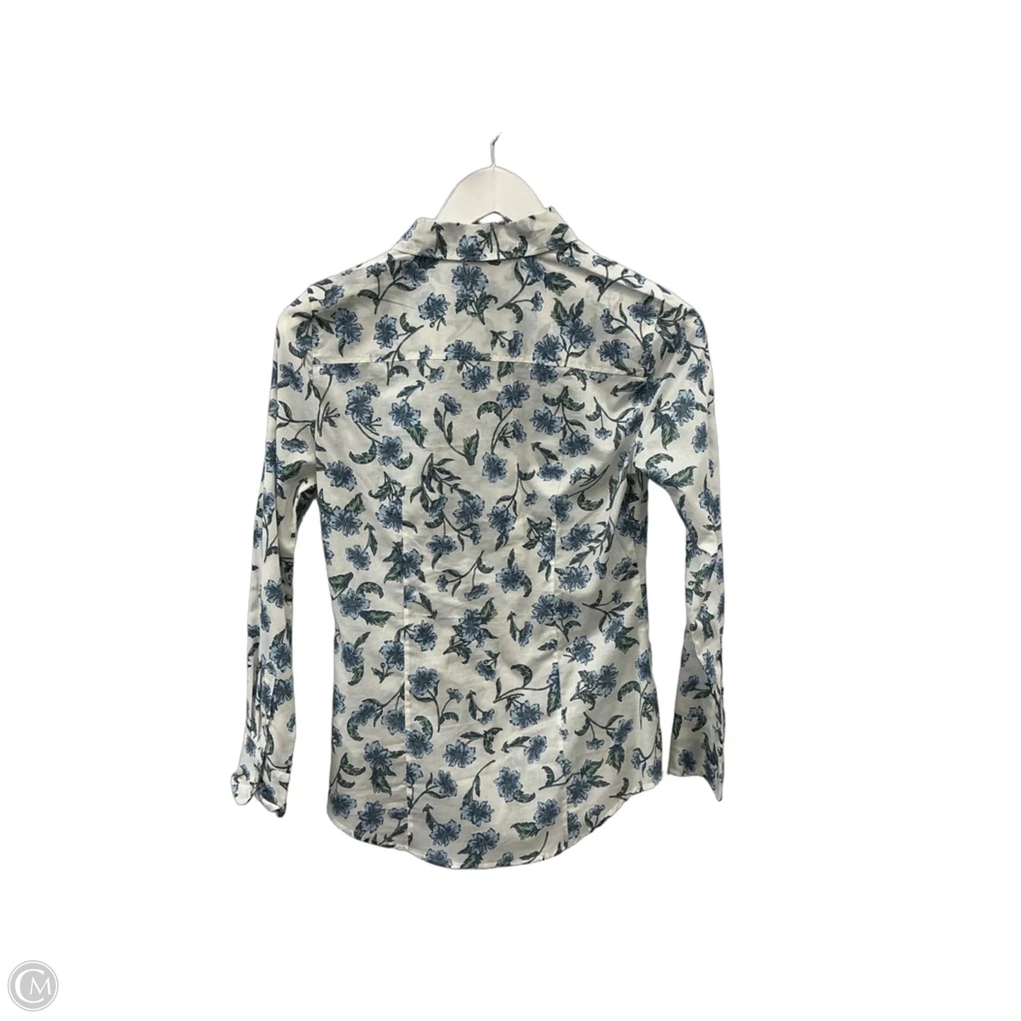 Top Long Sleeve By J. Crew In Blue & Green, Size: Xs