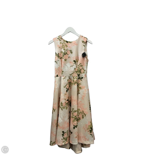 Dress Casual Midi By Calvin Klein In Peach, Size: S