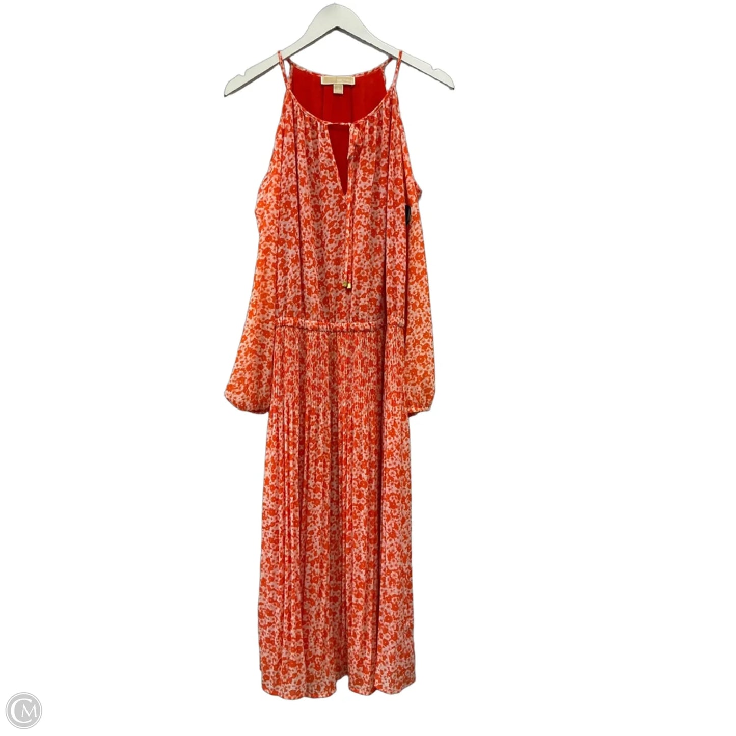 Dress Casual Midi By Michael By Michael Kors In Orange, Size: S