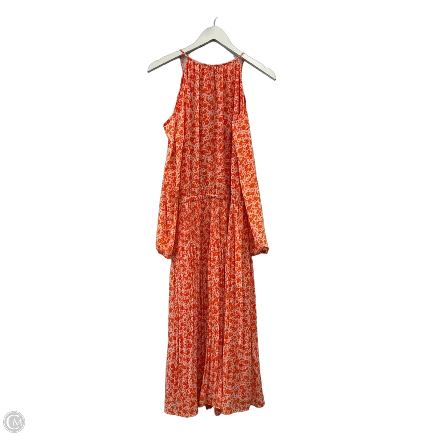 Dress Casual Midi By Michael By Michael Kors In Orange, Size: S