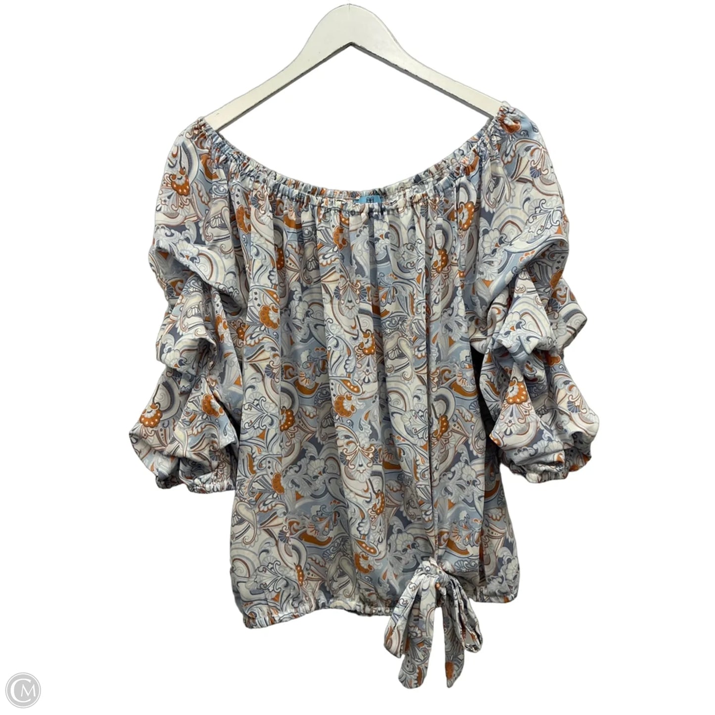 Top 3/4 Sleeve By Cece In Blue, Size: Xl