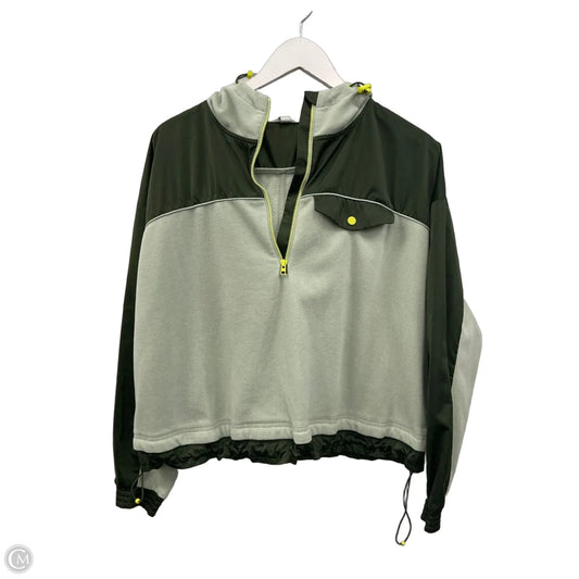 Athletic Top Long Sleeve Hoodie By Athleta In Green, Size: S
