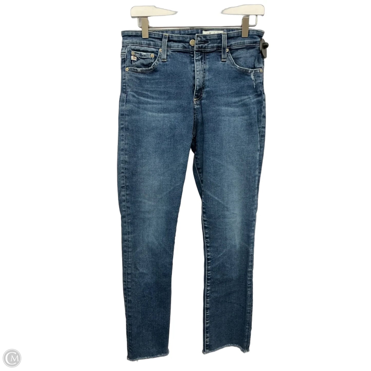 Jeans Cropped By Ag Jeans In Blue Denim, Size: 6