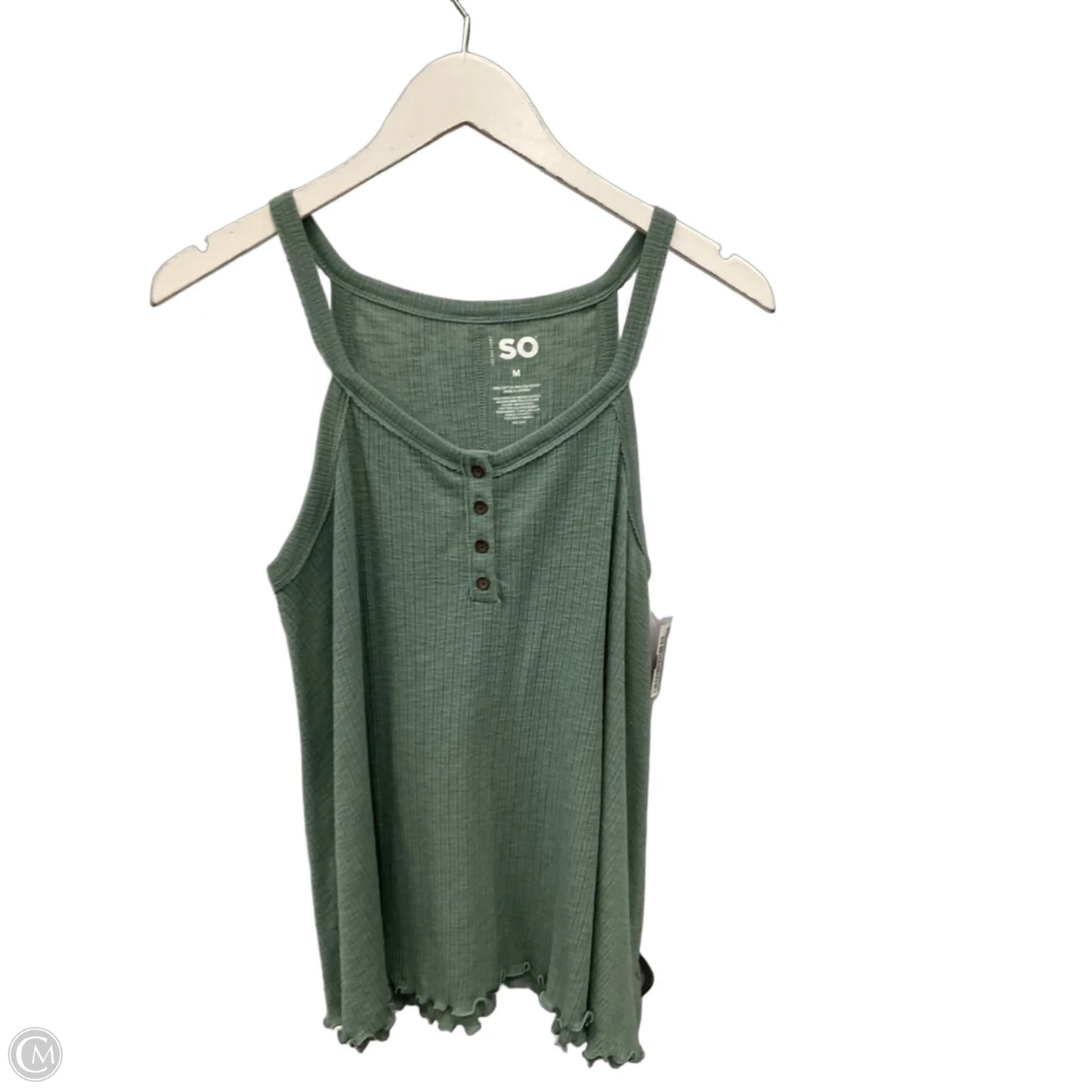 Top Sleeveless By So In Green, Size: M