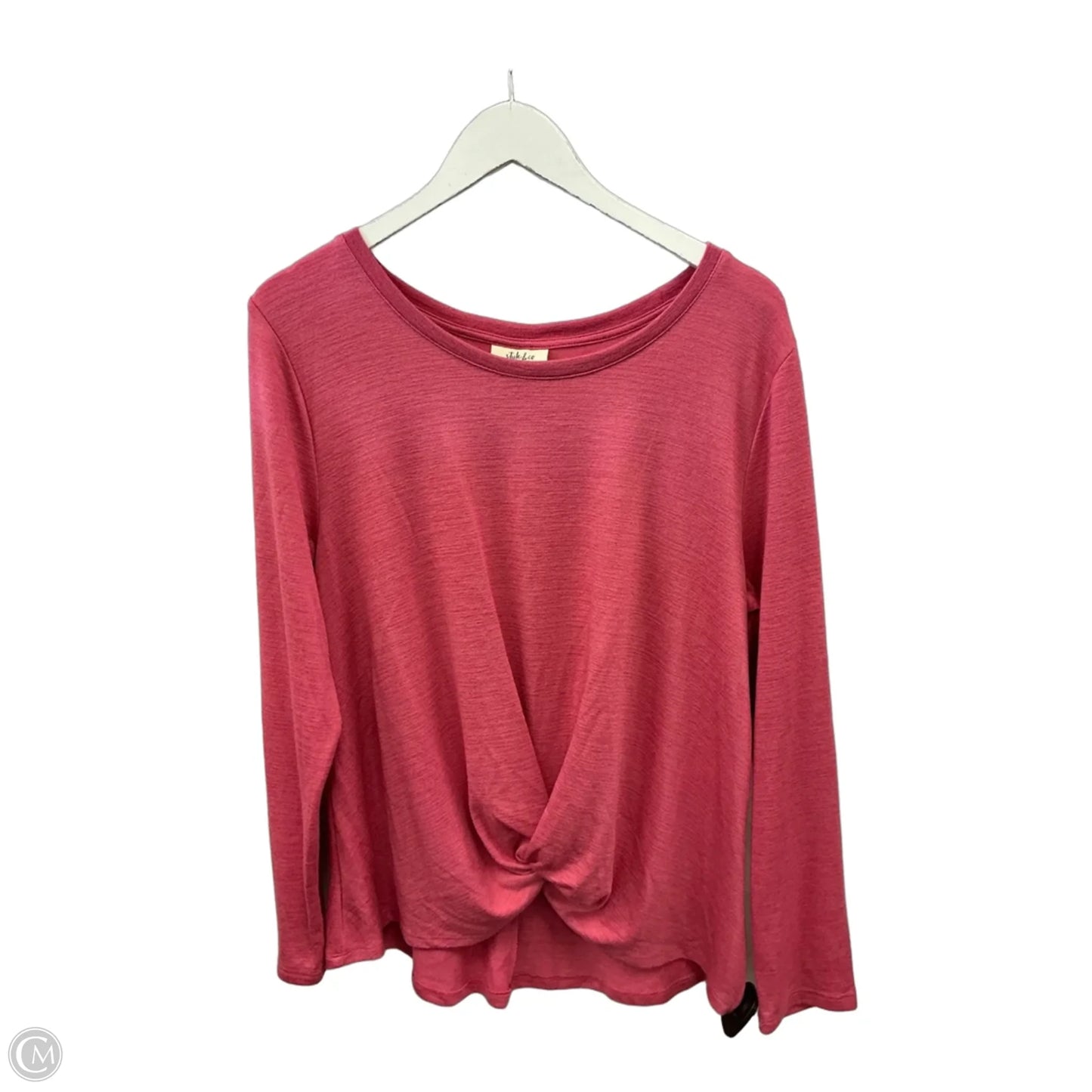 Top Long Sleeve By Style And Company In Pink, Size: L
