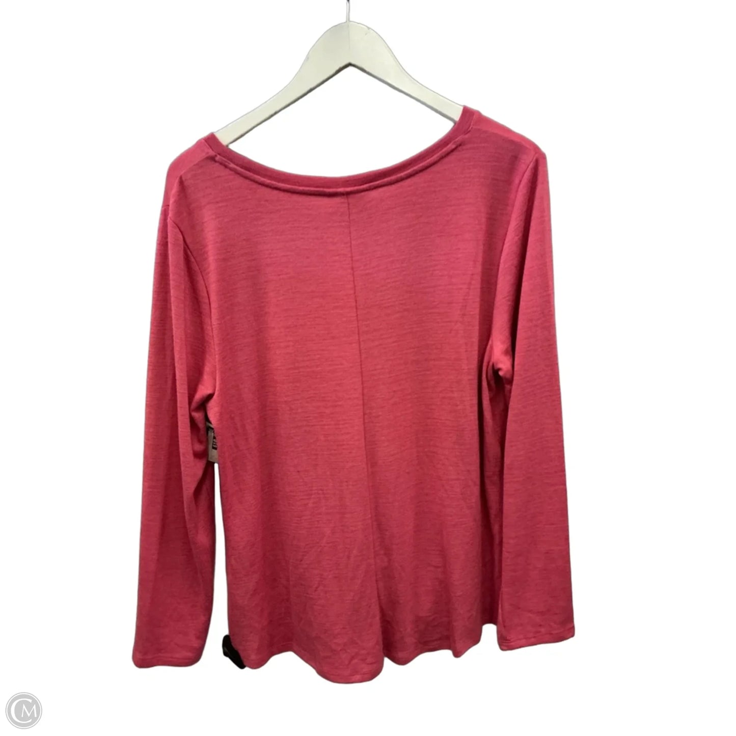 Top Long Sleeve By Style And Company In Pink, Size: L
