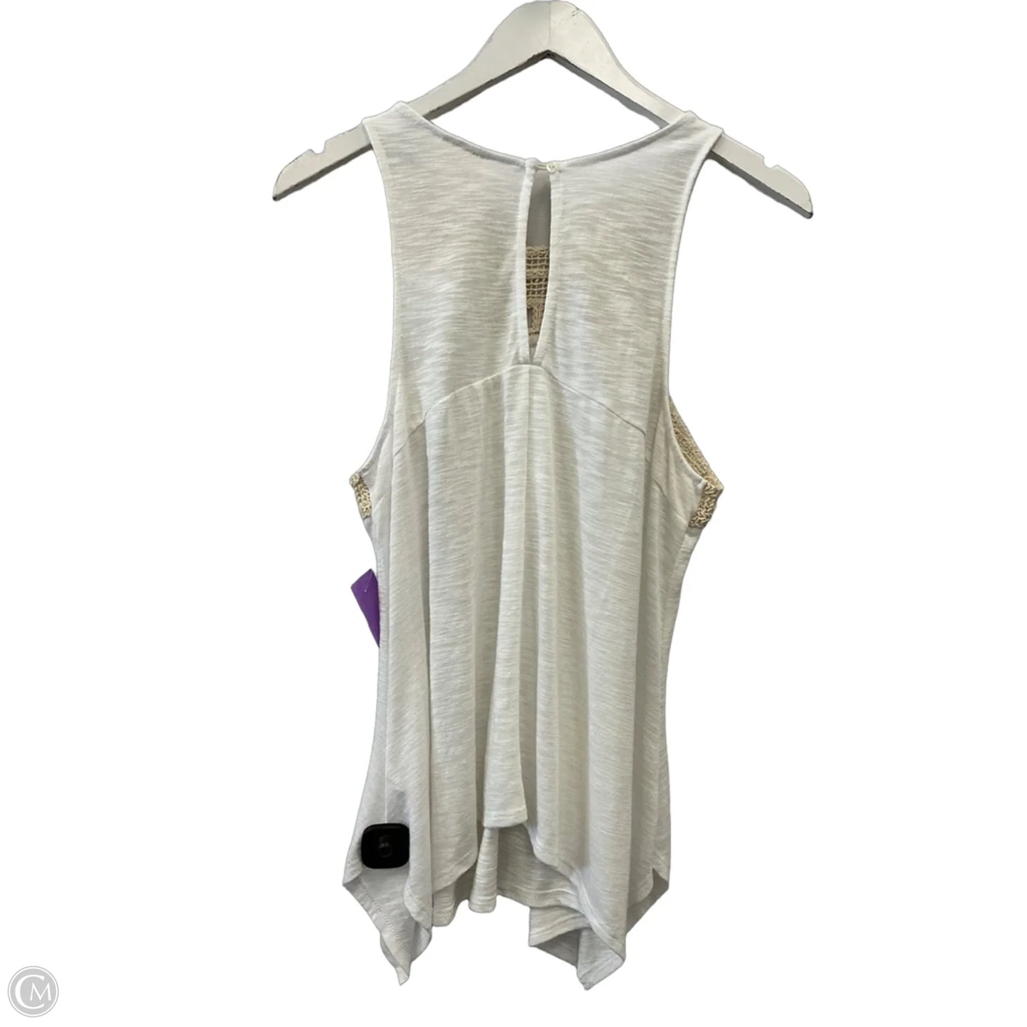Top Sleeveless By Mossimo In White, Size: L