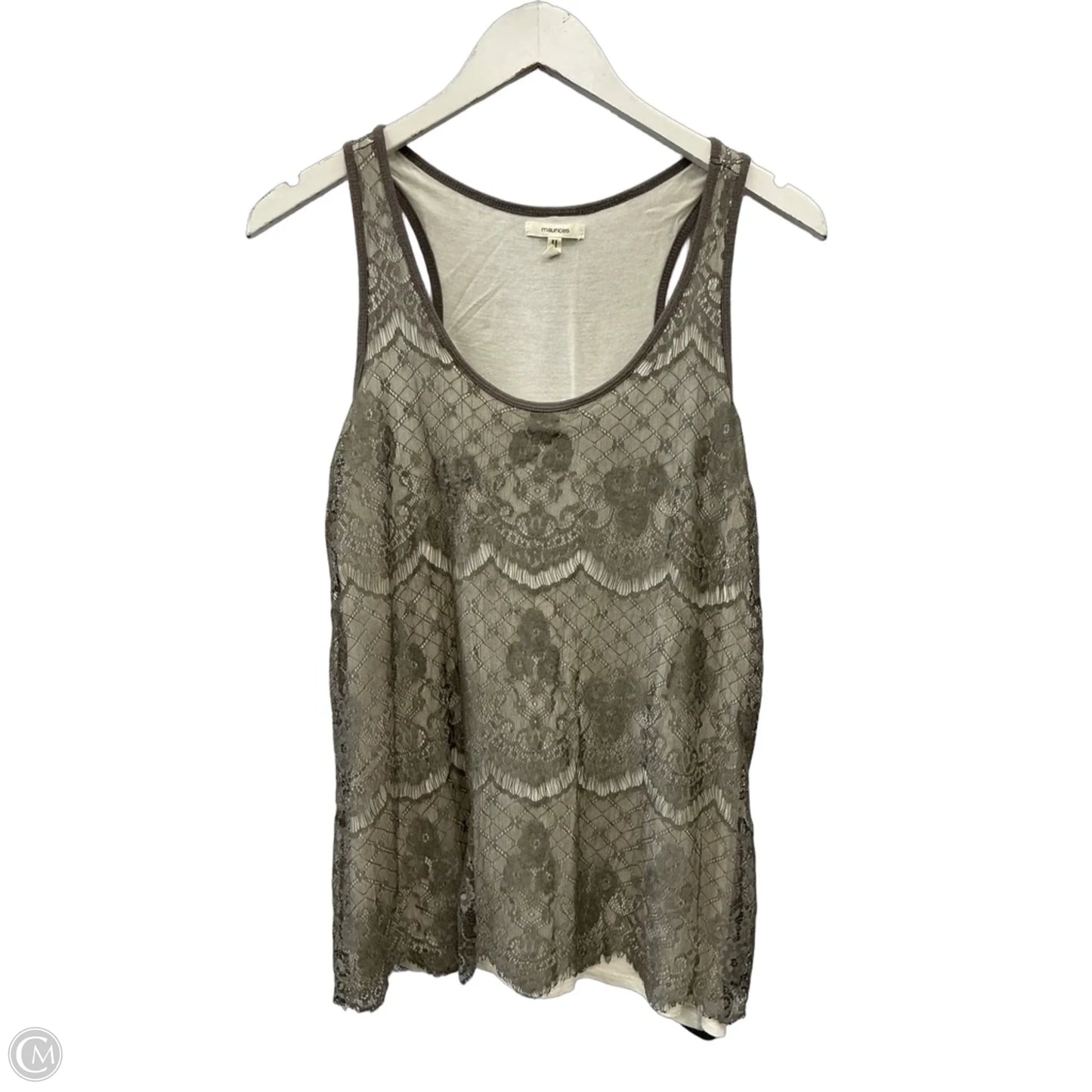 Top Sleeveless By Maurices In Taupe, Size: M