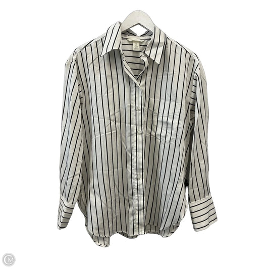 Top Long Sleeve By H&m In Striped Pattern, Size: S