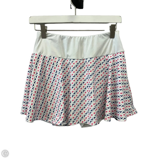 Athletic Skort By Kyodan In Pink & White, Size: S