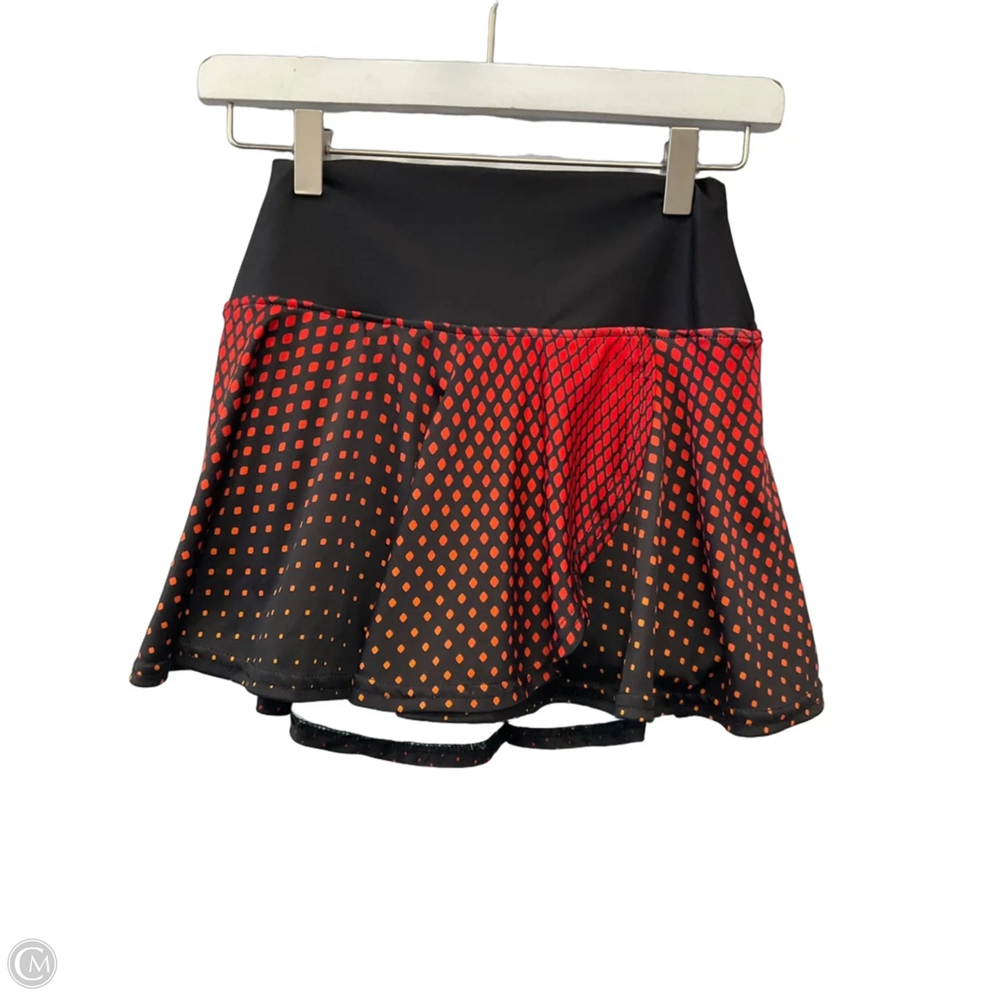 Athletic Skort By Clothes Mentor In Black & Orange, Size: Xs