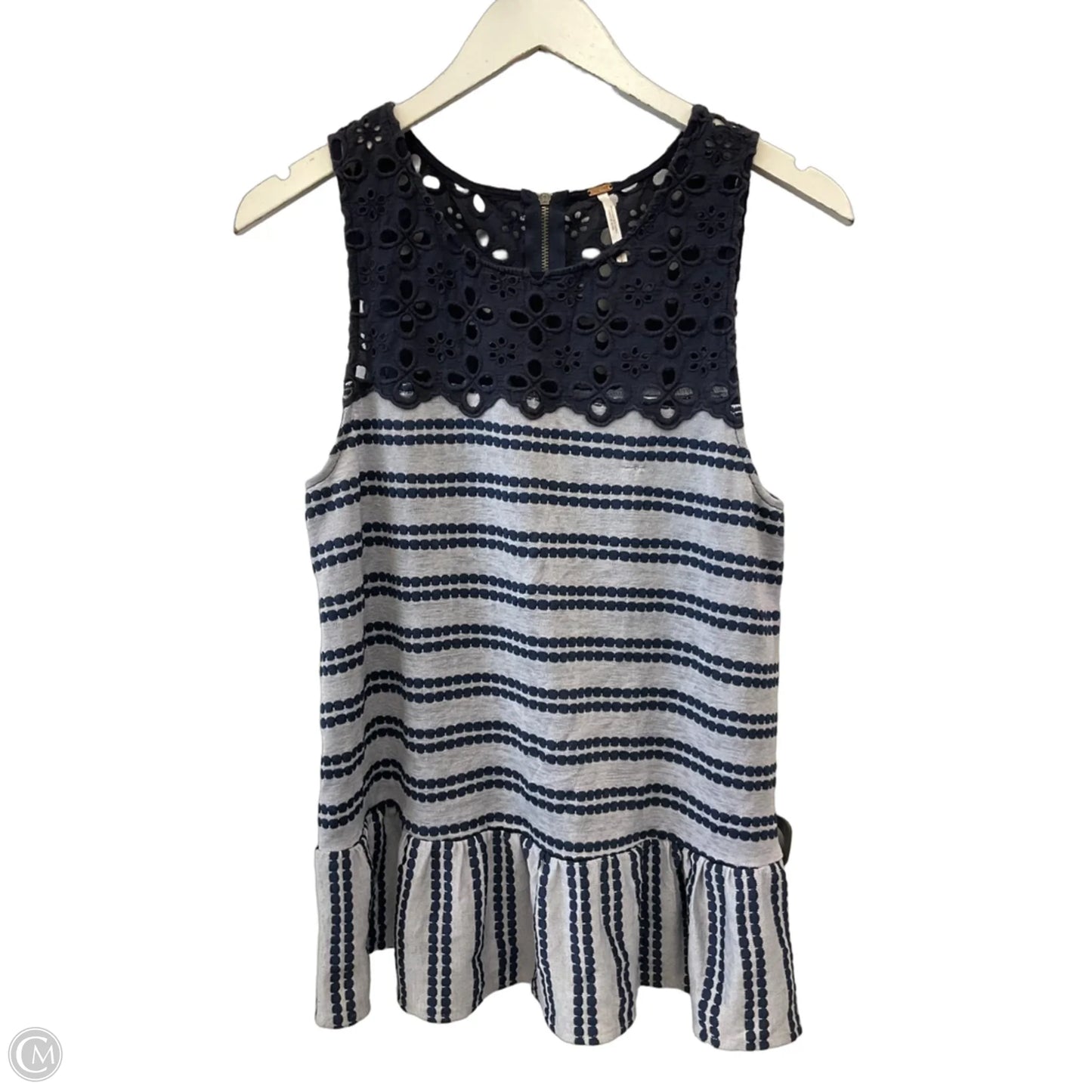 Top Sleeveless By Free People In Blue, Size: S