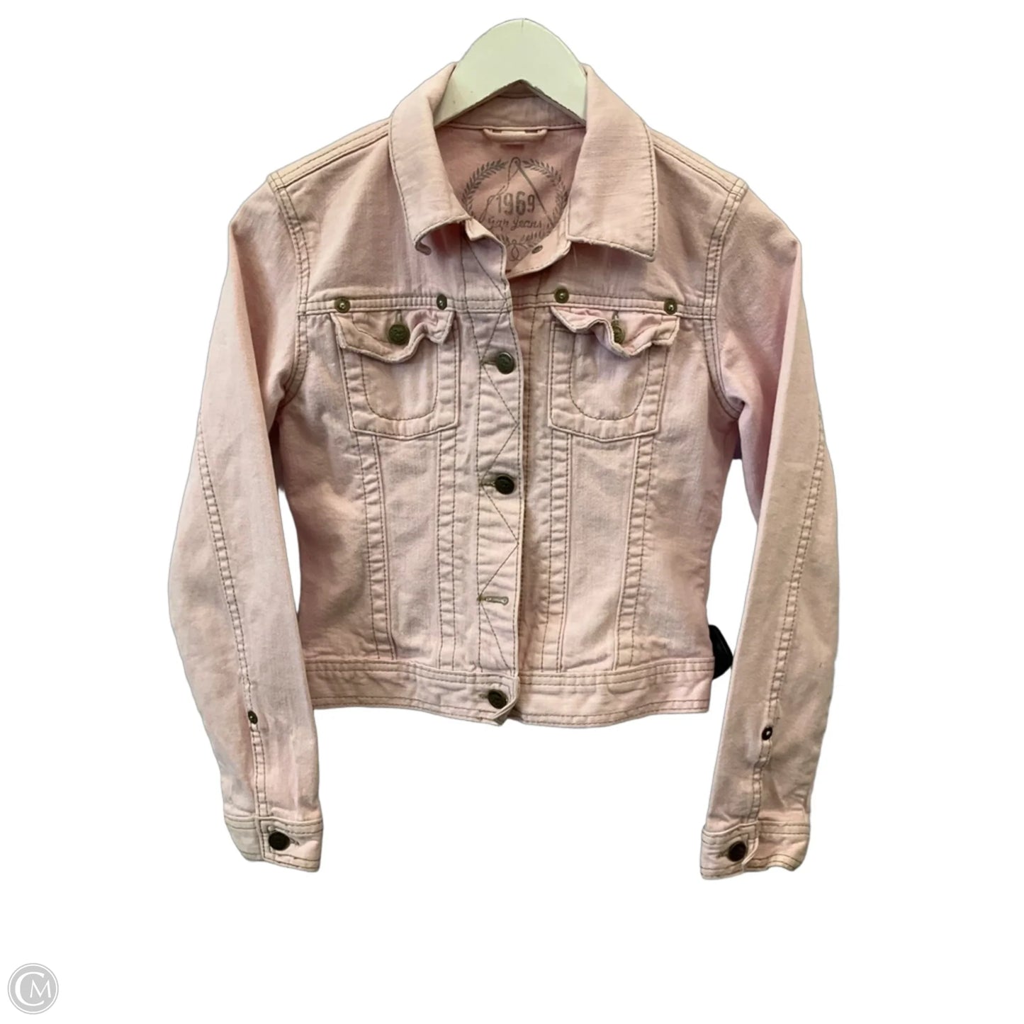 Jacket Denim By Gap In Pink & Purple, Size: Xs
