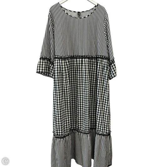Dress Casual Maxi By Shein In Black & White, Size: 3x