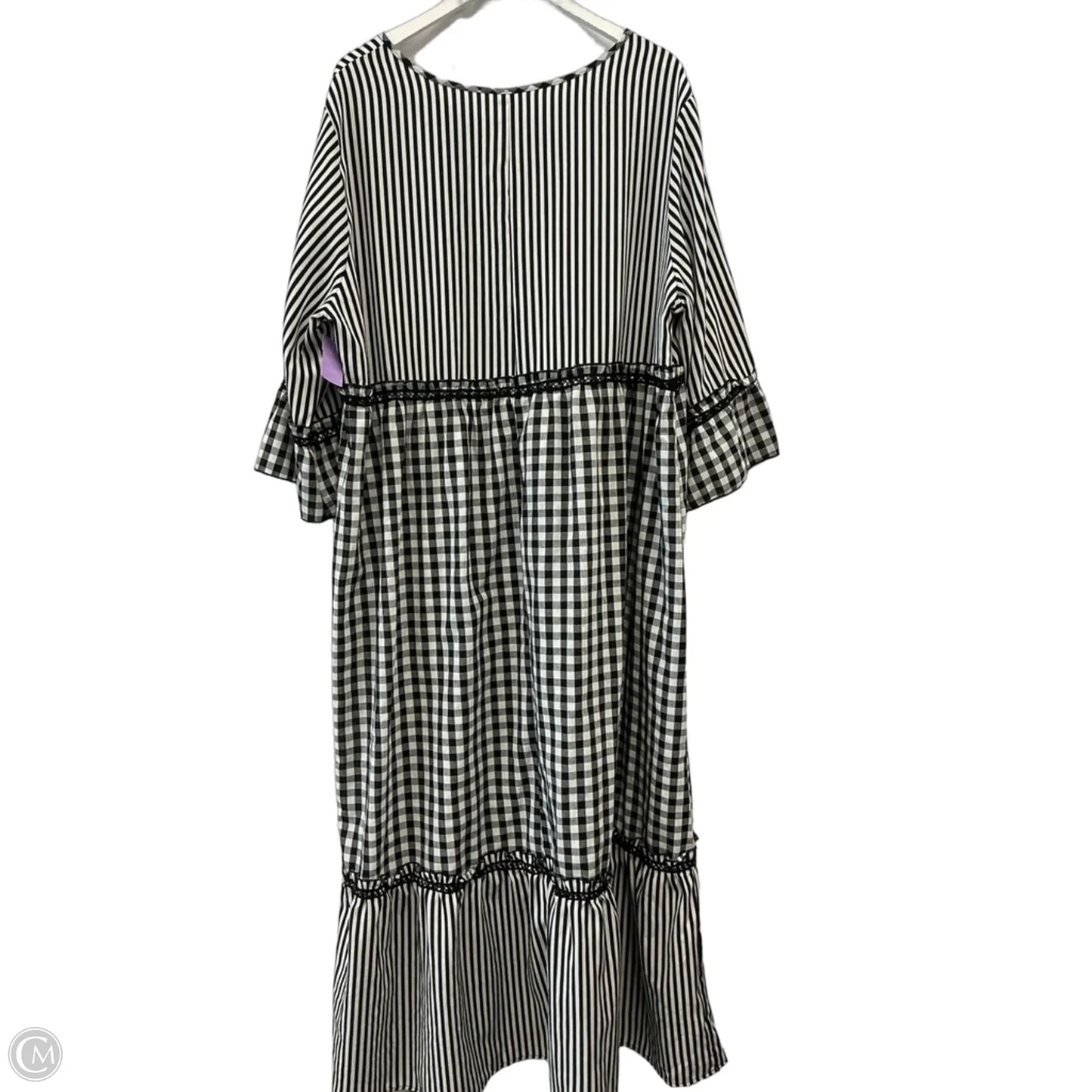 Dress Casual Maxi By Shein In Black & White, Size: 3x