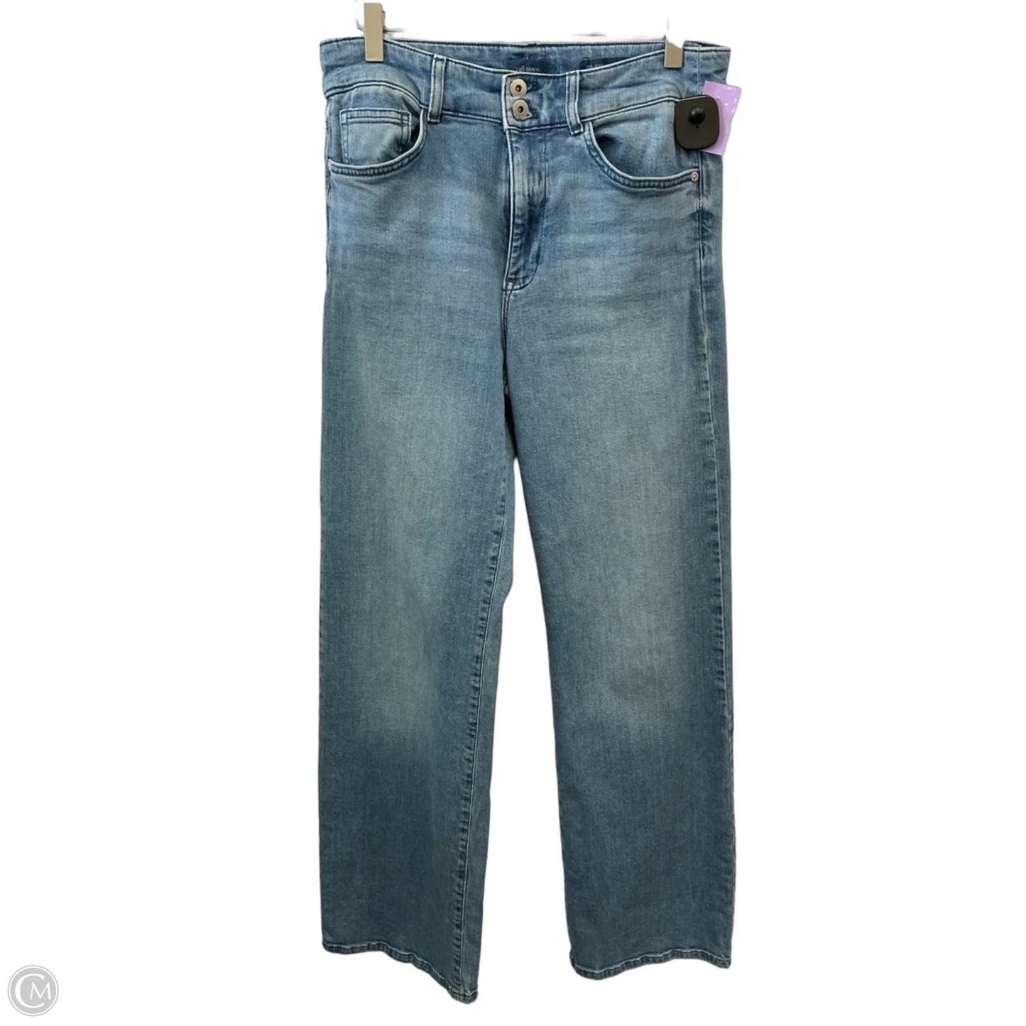 Jeans Wide Leg By J. Jill In Blue Denim, Size: 8
