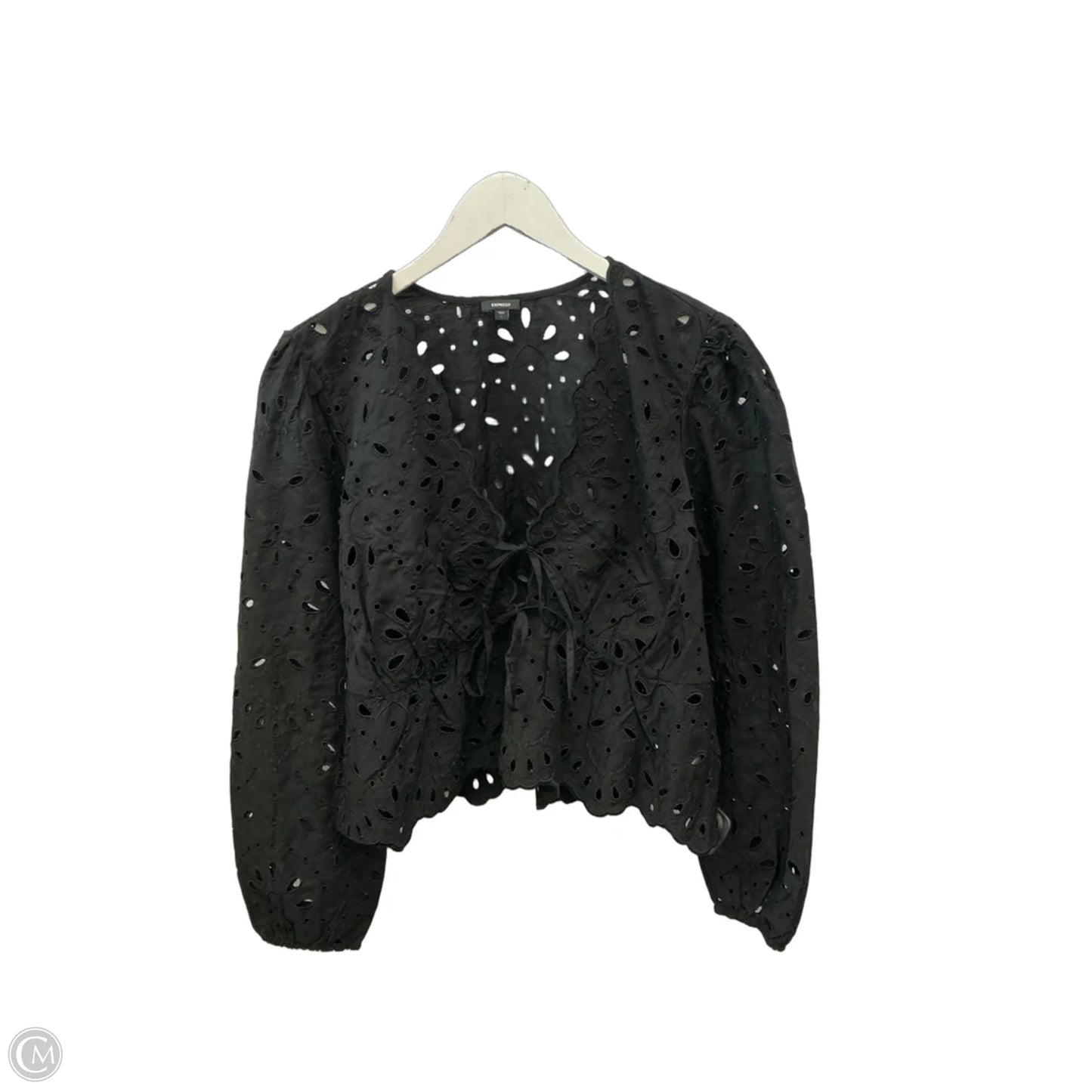 Cardigan By Express In Black, Size: L