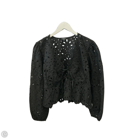 Cardigan By Express In Black, Size: L