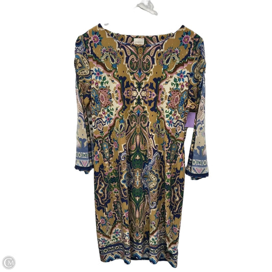 Dress Casual Midi By Chicos In Beige, Size: M