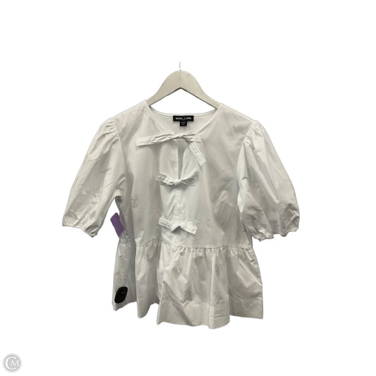 Top Short Sleeve By Nautica In White, Size: S