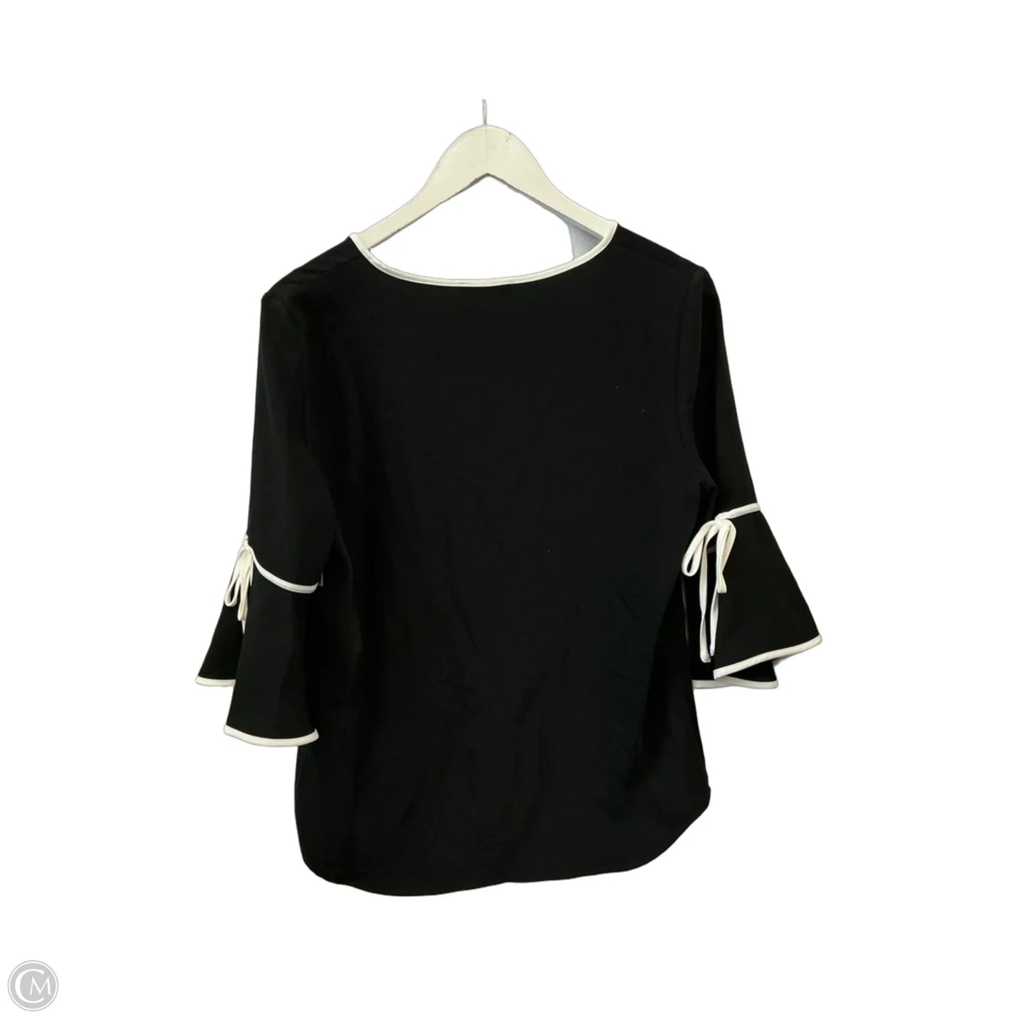 Top Short Sleeve By Calvin Klein In Black, Size: S