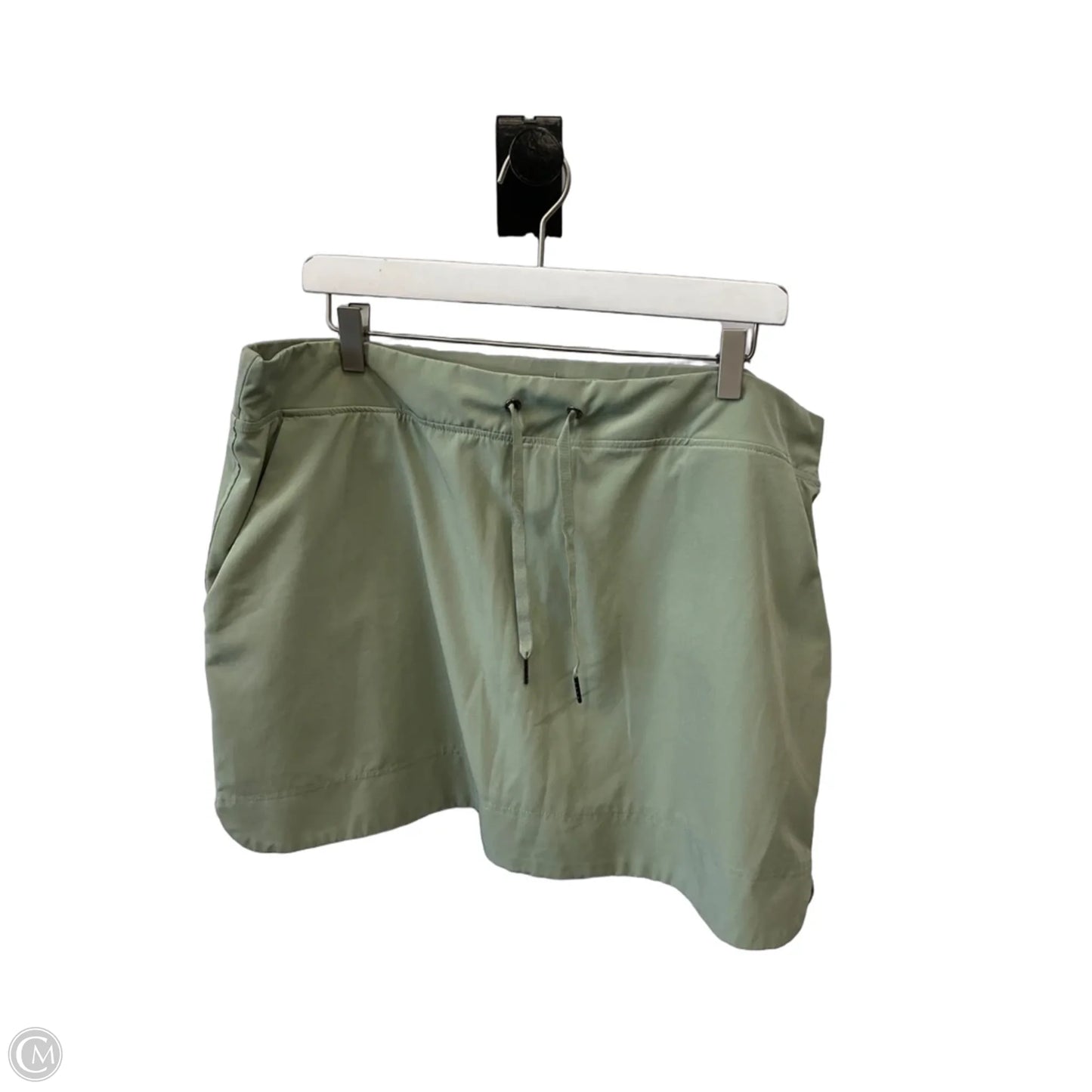 Athletic Skort By Gaiam In Green, Size: Xxl