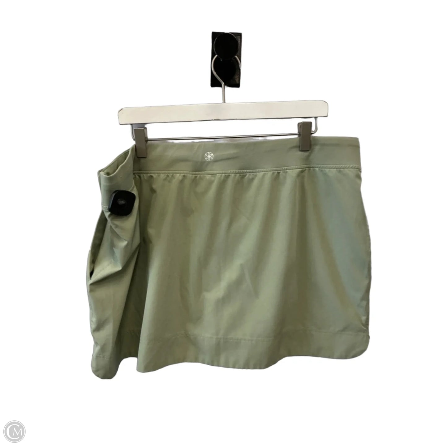 Athletic Skort By Gaiam In Green, Size: Xxl