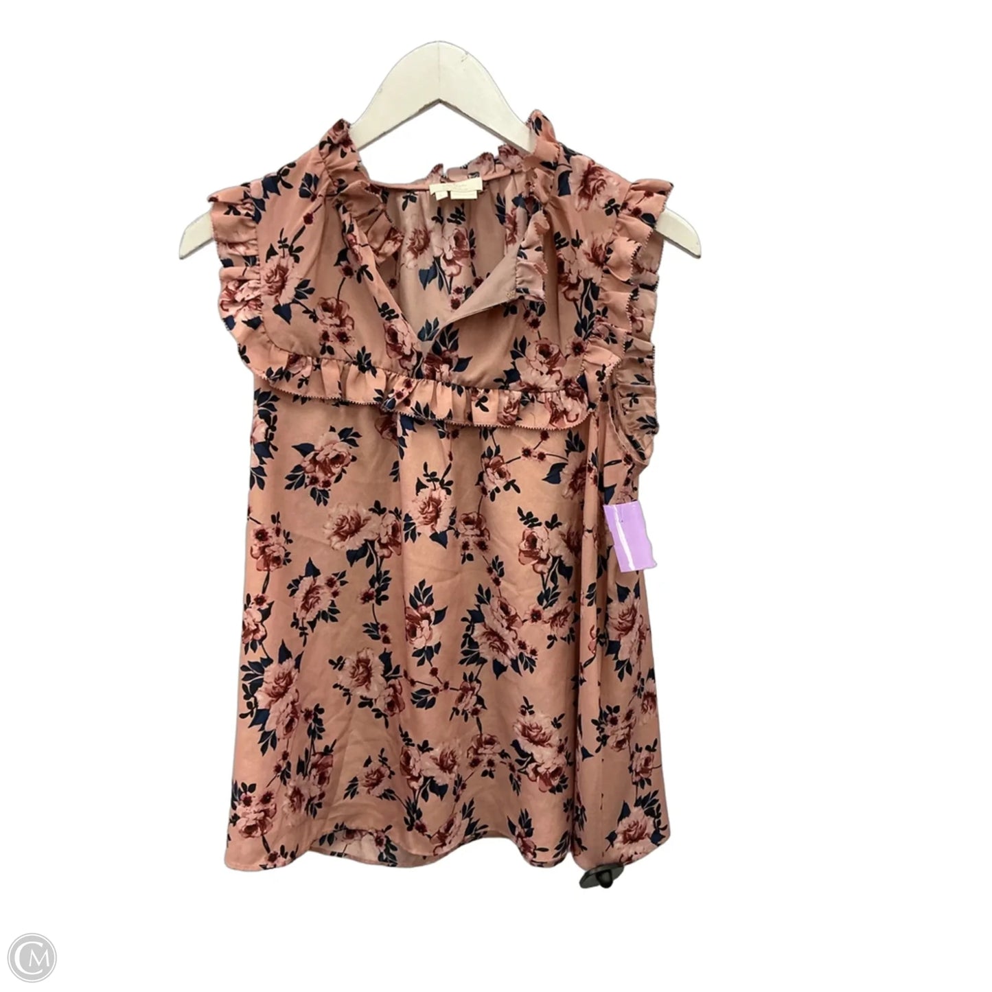 Top Sleeveless Designer By Kate Spade In Mauve, Size: L