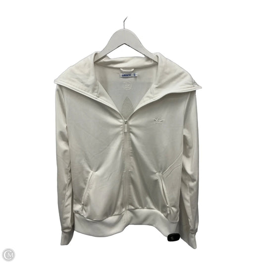 Athletic Jacket By Adidas In White, Size: L