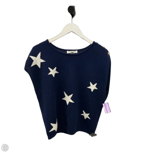 Sweater Short Sleeve By Cmc In Navy, Size: L