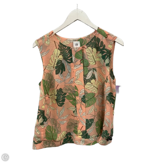 Top Sleeveless By Cabi In Peach, Size: L