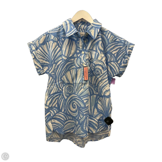 Top Short Sleeve By Vineyard Vines In Blue, Size: Xs