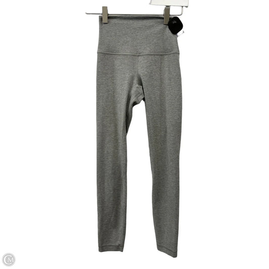 Athletic Leggings By Lululemon In Grey, Size: Xs