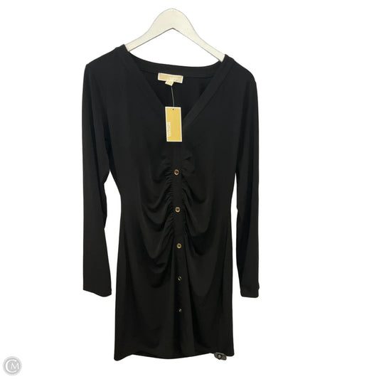 Dress Casual Midi By Michael By Michael Kors In Black, Size: L