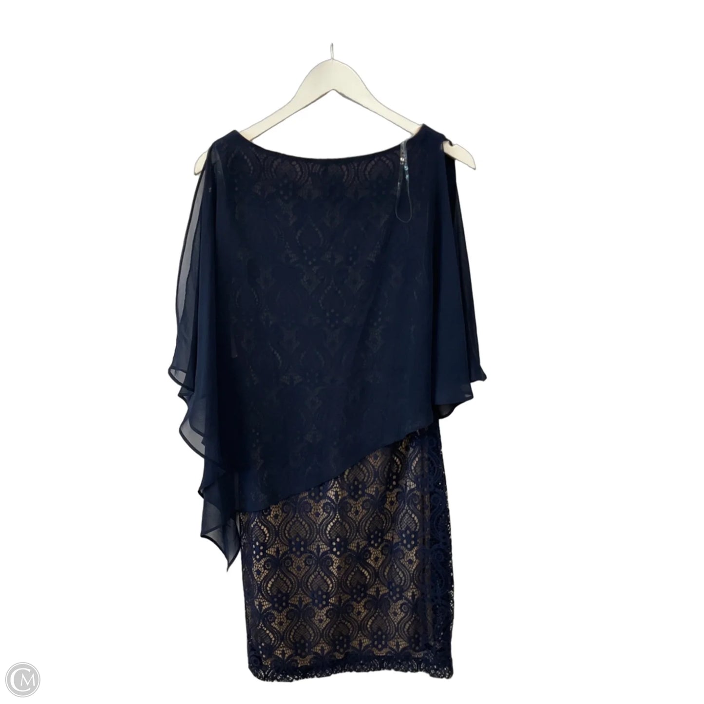 Dress Party Midi By Connected Apparel In Navy, Size: M