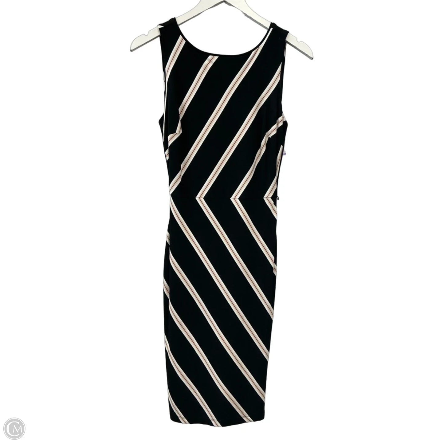 Dress Casual Midi By White House Black Market In Black, Size: Xs