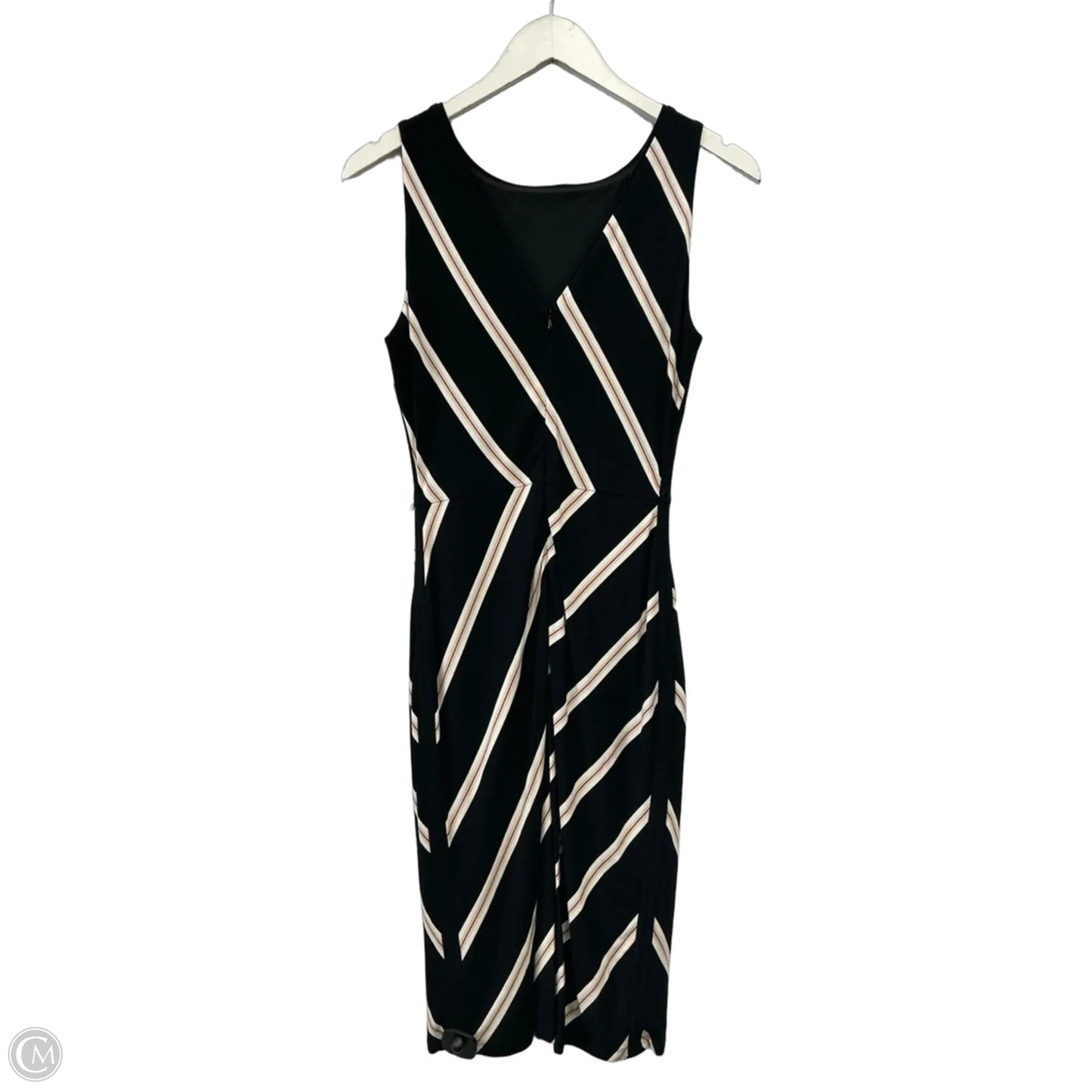 Dress Casual Midi By White House Black Market In Black, Size: Xs