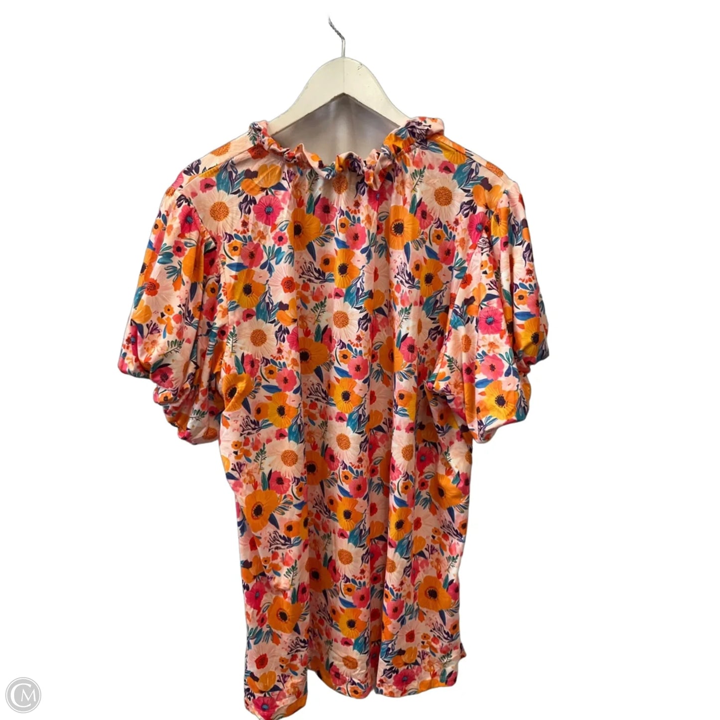 Top Short Sleeve By Clothes Mentor In Orange, Size: 2x