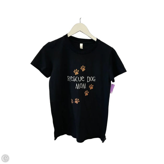 Top Short Sleeve By Cme In Black, Size: M