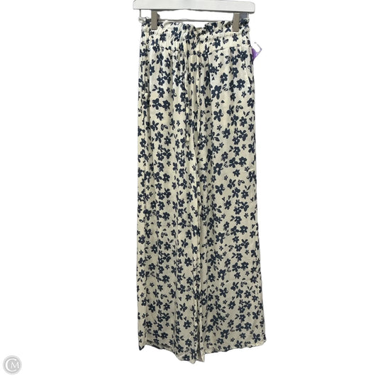 Pants Wide Leg By Kendall + Kylie In Blue & Cream, Size: 6
